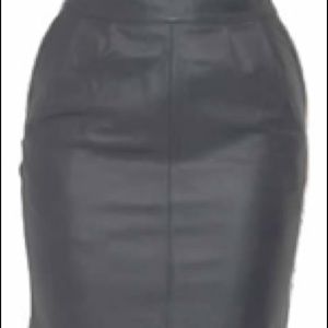 Ladies leather skirt